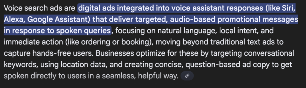 voice search ads