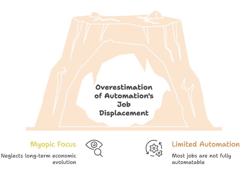 overestimation of automation job displacement